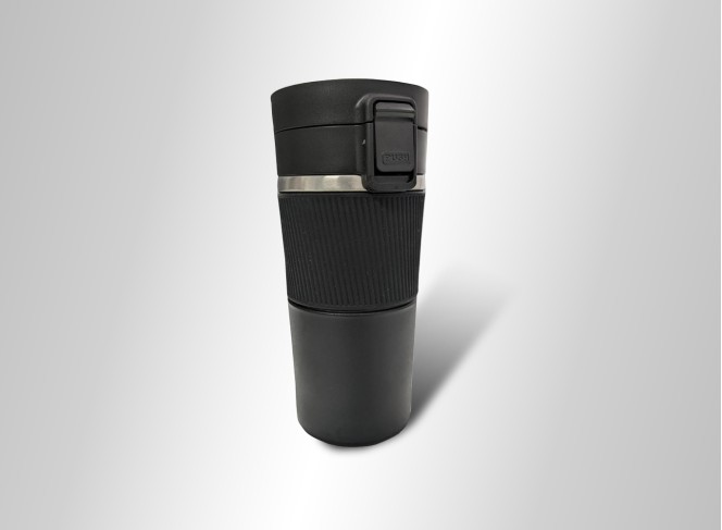 Black Mug With Grip